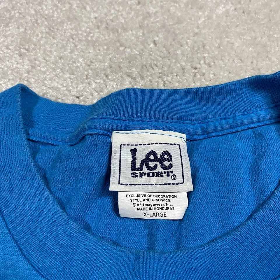 Рубашка мужская Carolina Panthers XL синяя NFL футбол с длинным рукавом хлопок круглый вырез - Изображение 2 из 4