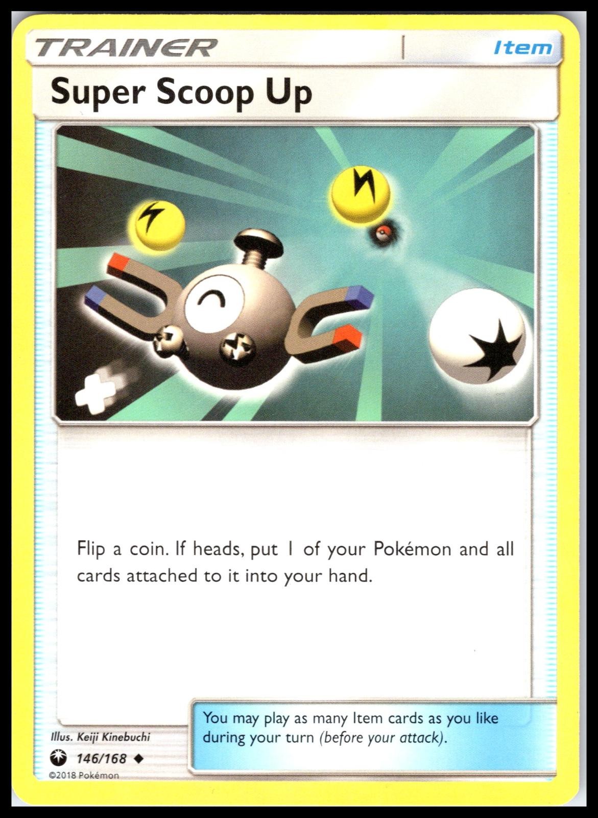 SUPER SCOOP UP - Pokemon - Keiji Kinebuchi 146/168 CES Celestial Storm - LP
