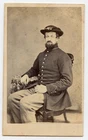 Civil War CDV of soldier, possibly infantry private, Harrisburg, PA by A.G. Keet