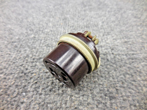 Vintage GE General Electric 10A 250V 15A 125V Bakelite Cord End Electrical Plug