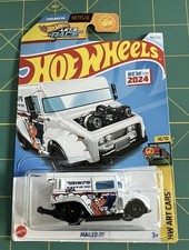 2024 HOT WHEELS MAILED IT! HWPS MAIL TRUCK HW ART CARS 10/10 WHITE NEW FOR 2024
