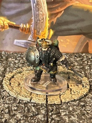 Elkhorn D&D Miniature Dungeons Dragons Witchlight Valors Call dwarf fighter