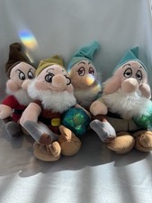 Disney Dwarfs Plush Toys Set of 4 Snow White Seven Dwarfs