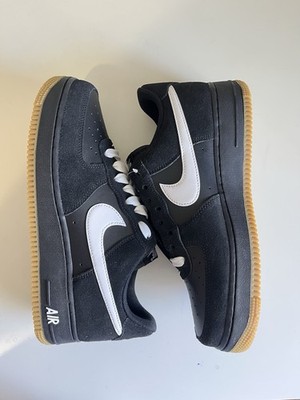 Nike Air Force 1 '07 Sneaker Herren, Dunkle Obsidian/Black, Gr. 42,5EU