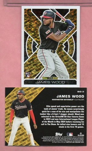 James Wood 2025 Topps James Wood #BG-3 Gold