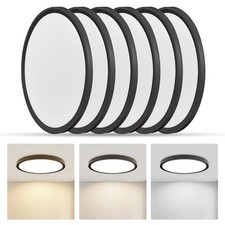 6 Pack 9" LED Flush Mount Ceiling Light - 3 Color Options, Ultra-Slim Design