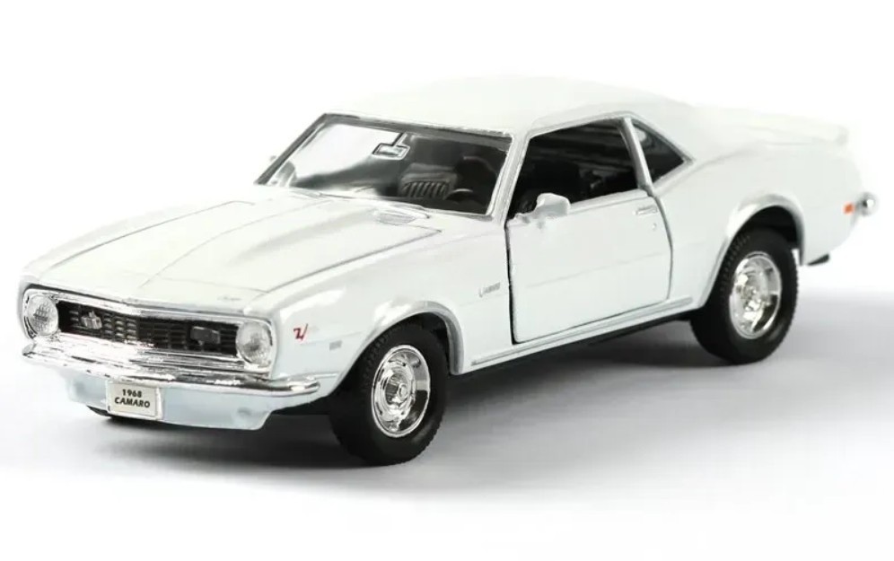 Welly 1968 Chevrolet Camaro Z28 White 1:34 1:39 Scales 4.5 Inch Diecast Car