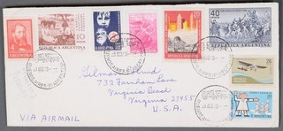 Mayfairstamps Argentina 1968 Buenos Aires to Virginia Beach Airmail cover cca_11