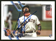 2021 Topps CHADWICK TROMP Signed Card autograph auto GIANTS RC