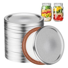 36 PCS Regular Mouth Canning Lids, Lids for Mason Jar, Split-Type 36