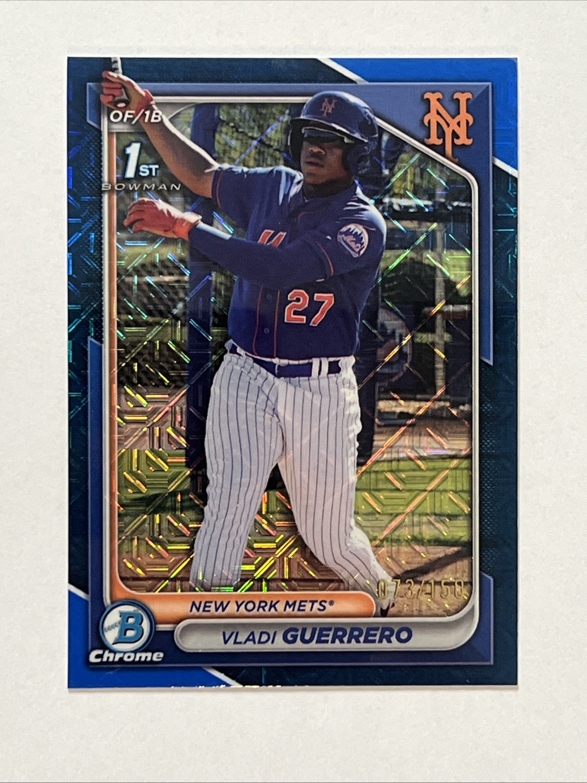 2024 1st Bowman Chrome Blue Mega Box Mojo /150 Vladi Guerrero New York Mets