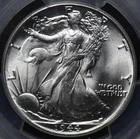 1944 WALKING LIBERTY HALF DOLLAR PCGS MS 65 FLASHY BLAZING WHITE GEM, SMOOTH,