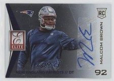 2015 Panini Donruss Elite Rookie Signatures Malcom Brown #ERS-MB Auto 3y4