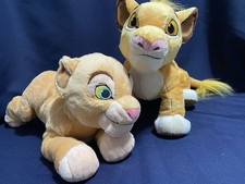 Disney El Rey León Simba y Nala 12 y 15 pulgadas seminuevo
