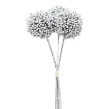 Kunstblume Alliumbund, 3er Set, Farbe silber, Höhe ca. 26 cm