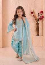 Readymade kids girls top plazzo party wear eid indian girls designer dress