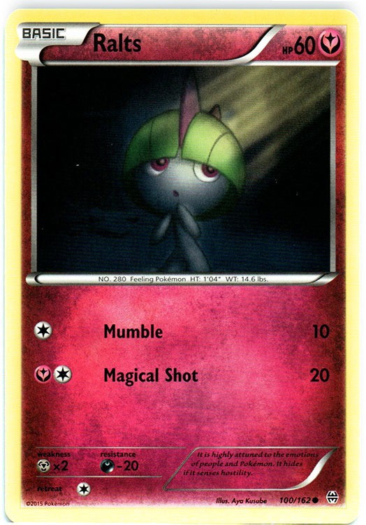 Ralts - 100/162 - Common - Lightly Played