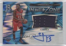 2016 Panini Spectra In the Zone Memorabilia Neon Blue /99 Cheick Diallo Auto p7i