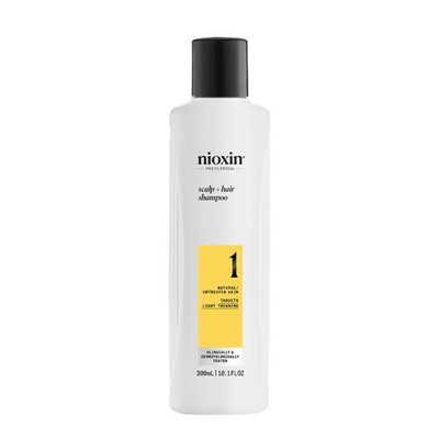 Nioxin System 1 Scalp + Hair Shampoo 300ml - Shampoo für leichte Haarverdünnun