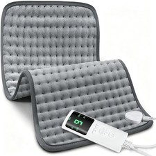 Electric Heating Pad for Back Pain Relief 9 Heat Levels, 4 Timers Auto Shut Off