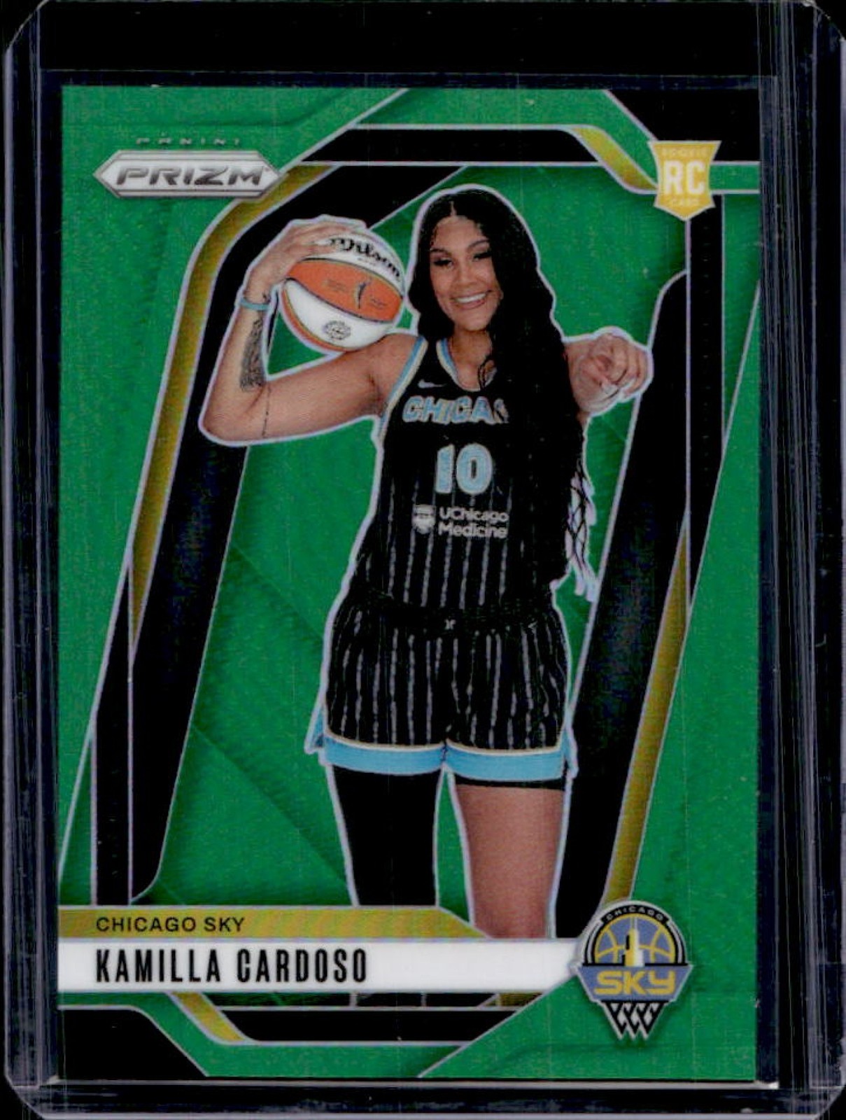 2024 Panini WNBA Prizm Kamilla Cardoso RC Green Rookie #149 Sky