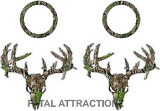 Camo Zombie Deer Skull Cornhole Pack Vinyl Decal Sticker buck bean bag toss game