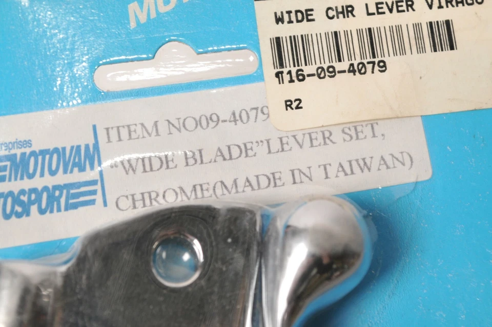 Juego de palancas, hoja ancha cromada plateada - se adapta a Yamaha Motovan | 09-4079 Foto 2 de 2