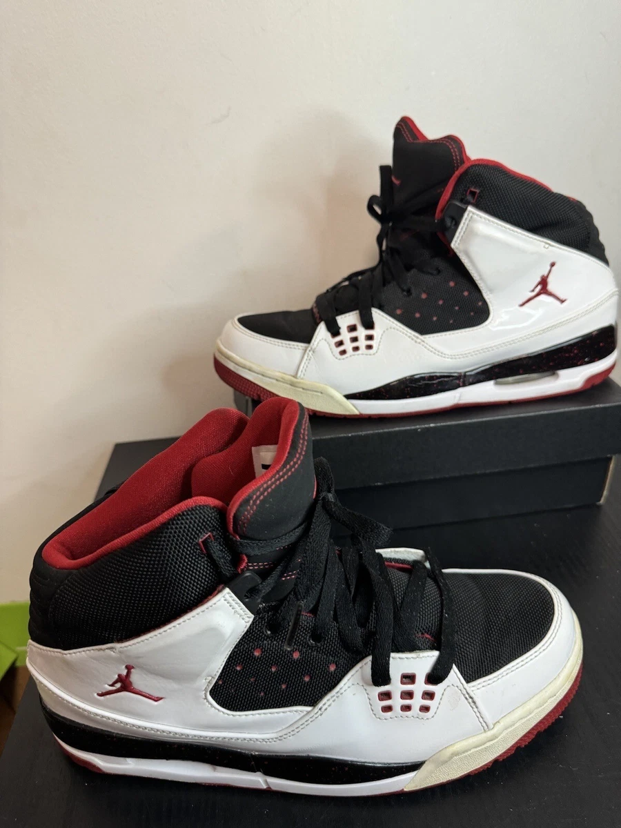 Nike Jordan Flight SC-1 Jumpman Black White Shoes Mens Size 9.5 454043-010 Jordan Flight 9.5 Black White for Sale | Authenticity  main image 3