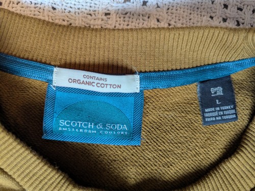 SCOTCH & SODA Amsterdam Couture Graphic Sweatshirt Organic Cotton Size L - Picture 4 of 7