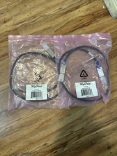 Lot of 2 HighPoint External Mini-SAS to Infiniband Latch Cable Ext-MS-1MMS