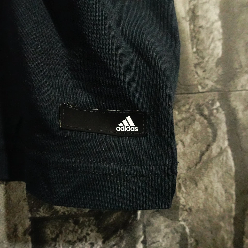 Adidas Sport Schwarz Herren T-shirt Polyester Baumwolle Gr. L Over Size - Bild 3 von 3