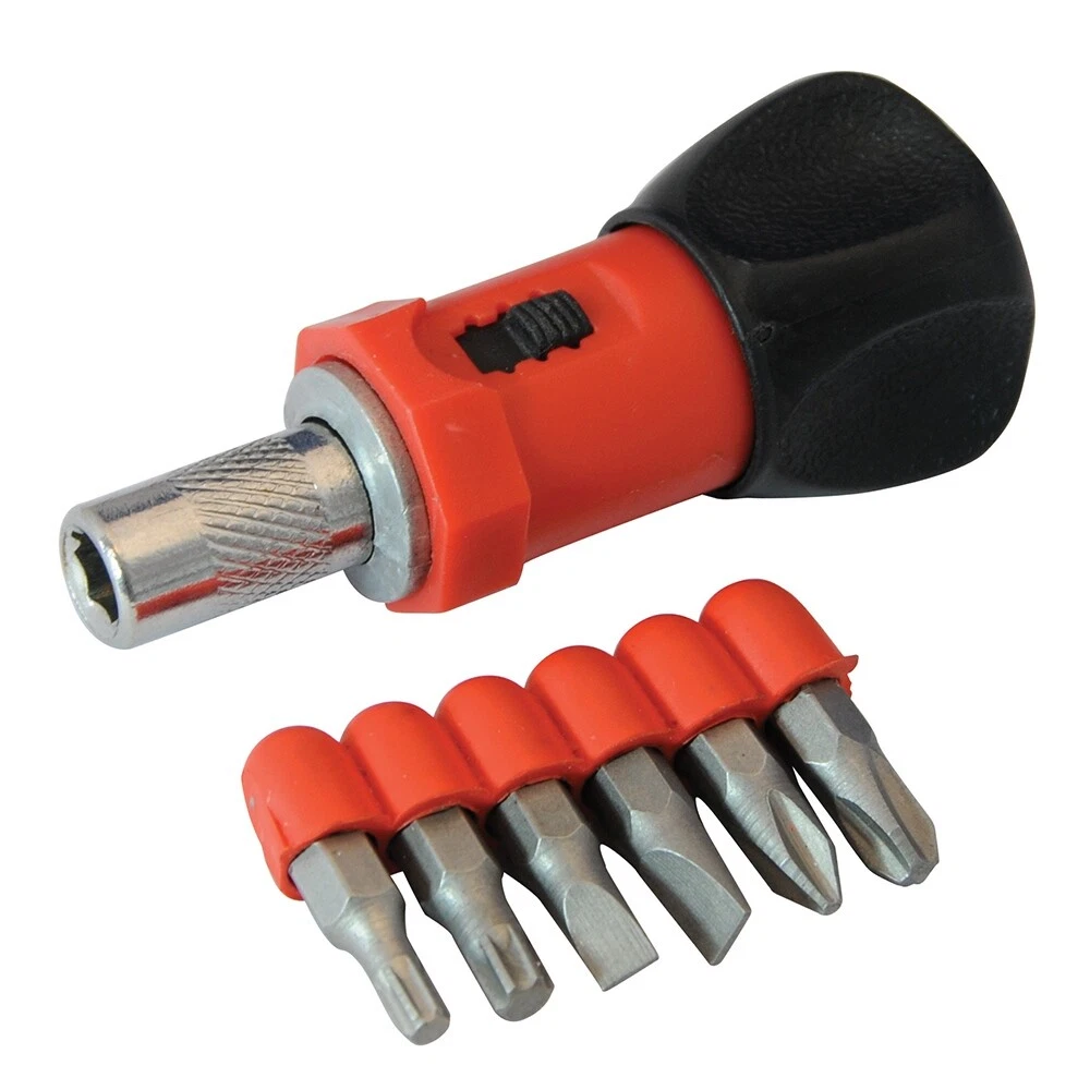Stubby ratchet sale screwdriver set