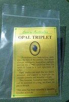 Genuine Australian Opal Triplet With Card - Suitable For Jewellery Mounting Genuine Australian Opal Triplet With Card - Suitable For Jewellery Mounting