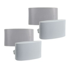 Nuvo Nv2od6wh 6.5-in Series Two Outdoor Speaker, Two Pairs/four Speakers, White
