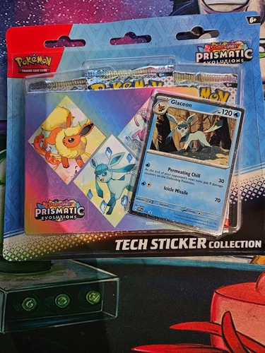 Pokémon TCG - Prismatic Evolutions Tech Sticker Collection Glaceon Sealed
