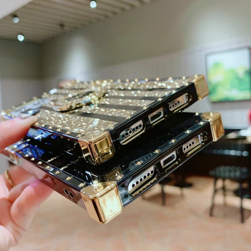 Bling Flower Ring Phone Case For iPhone 16 15 14 13 12 11 Pro Max XR XS 8 7 SE - 第 7/13 張圖片