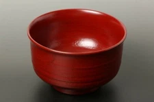 Owan Japanese soup bowl Echizen Lacquerware Handcraft Jinoko Hasori Red