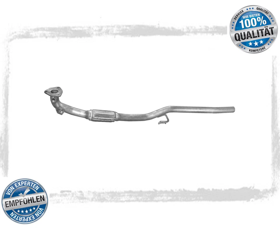 Hosenrohr VW Polo 9N 1.2 40/47KW Bj.01-05 Auspuff Abgasrohr Dichtung Schelle - Bild 2 von 3