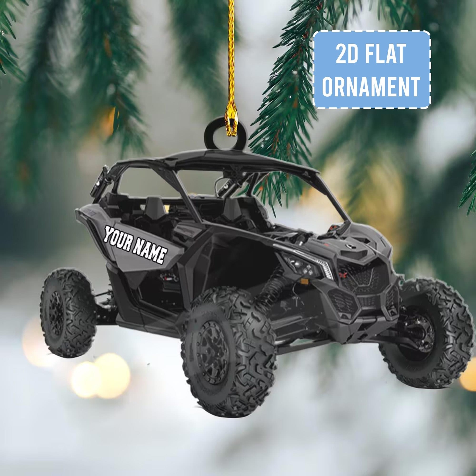 Personalized Name Buggy Ornament  Acrylic 2D Ornament Christmas Gifts For Buggy