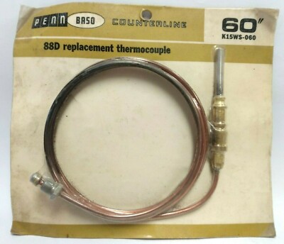 PENN-BASO 60''' 88D Replacement Thermocouple K15WS-060 (New in package)