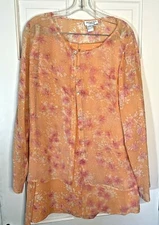 DUE per DUE COLLECTION WOMENS SILK FLORAL SKIRT SUIT -SIZE 12
