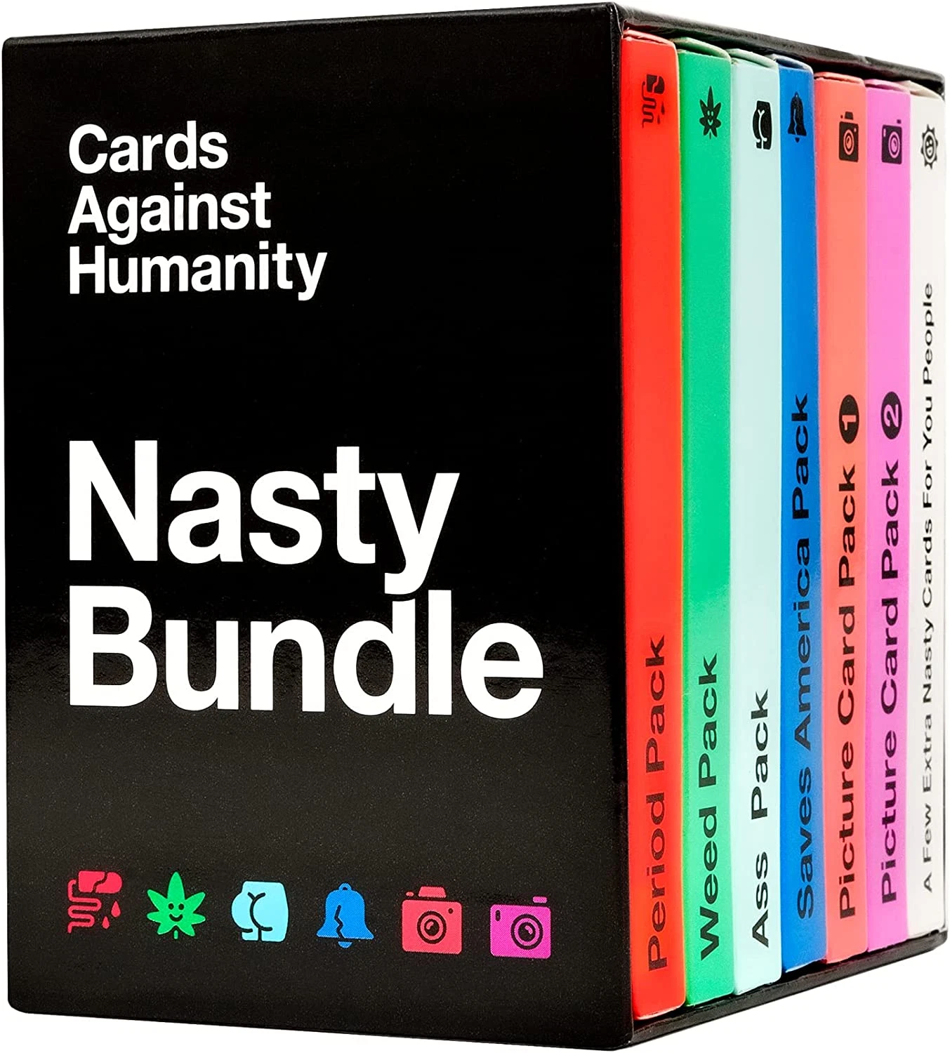 Cards against Humanity: Nasty Bundle • 6 Nasty Themed Packs + 10 All-New Cards - Picture 1 of 12