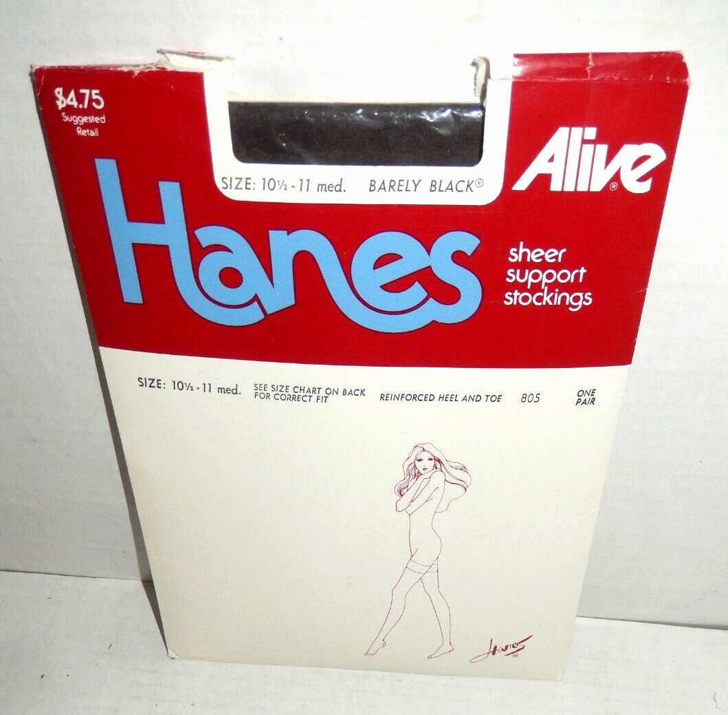 Hanes Alive Full Support Pantyhose Size A Reinforced Toe Barely There 3 - Foto 3