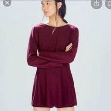 ZARA LONG SLEEVE EGGPLANT ROMPER WOMENS SIZE SMALL