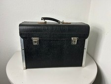 2x Werkzeugkoffer Werkzeugtasche Leder schwarz Werkzeug Tragekoffer Werkzeugbox