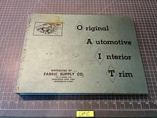 1965 ORIGINAL AUTOMOTIVE INTERIOR TRIM BOOK FORD GM MOPAR FABRIC VINYL SAMPLES