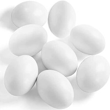 8 huevos de Pascua falsos de madera para manualidades