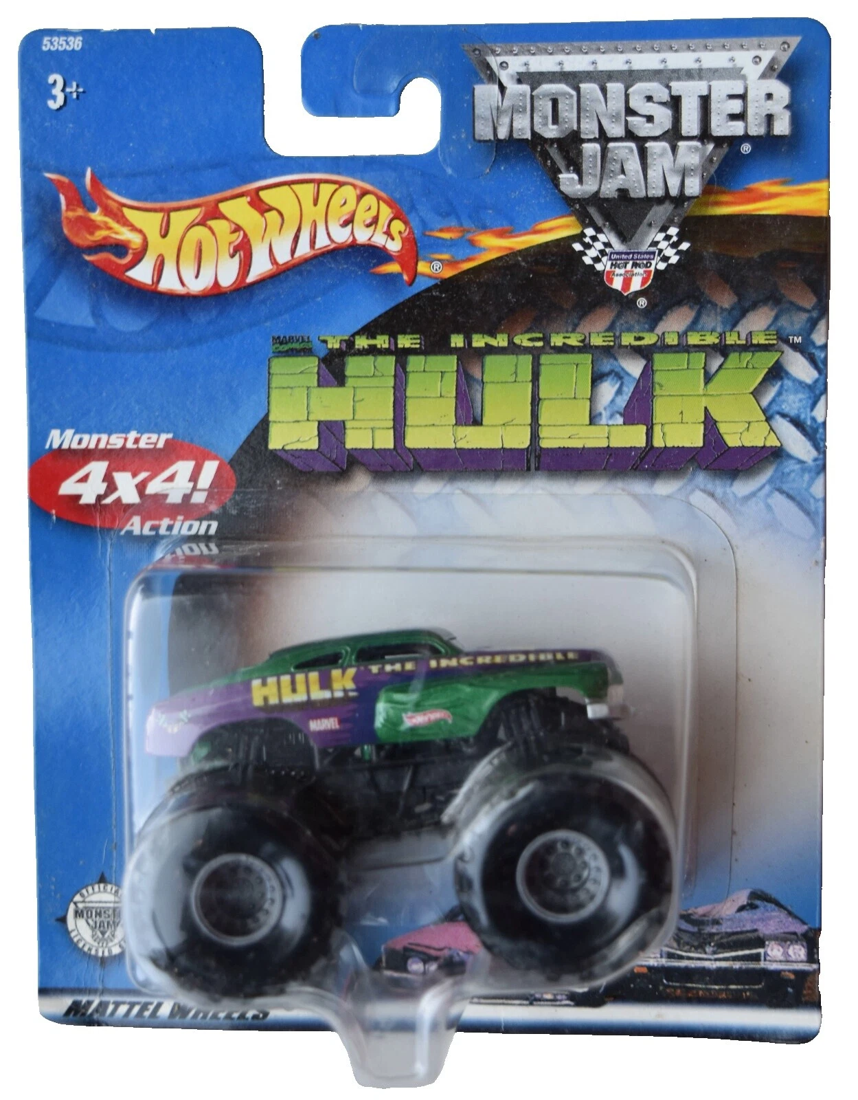 Hot Wheels Monster Jam Incredible Hulk Contemporary fabricación Diecast coches, camiones y camionetas