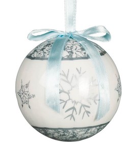 Decorazioni Natalizie Bianche.6 Sfere Natalizie Bianche E Argento Decorazione Albero Di Natale 7 5 Cm Ebay