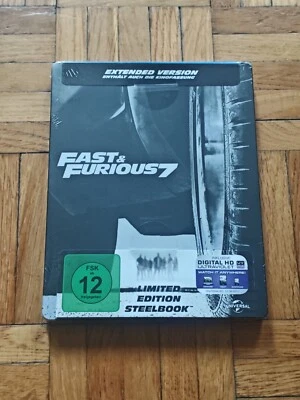 Fast & Furious 7 - Extended Version - Bluray Steelbook - OOP - Neu New & OVP - Bild 1 von 3